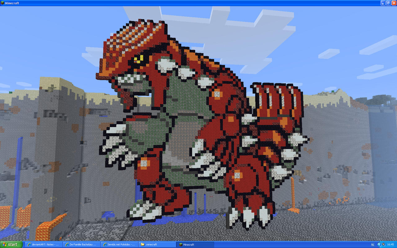 Groudon On Minecraft