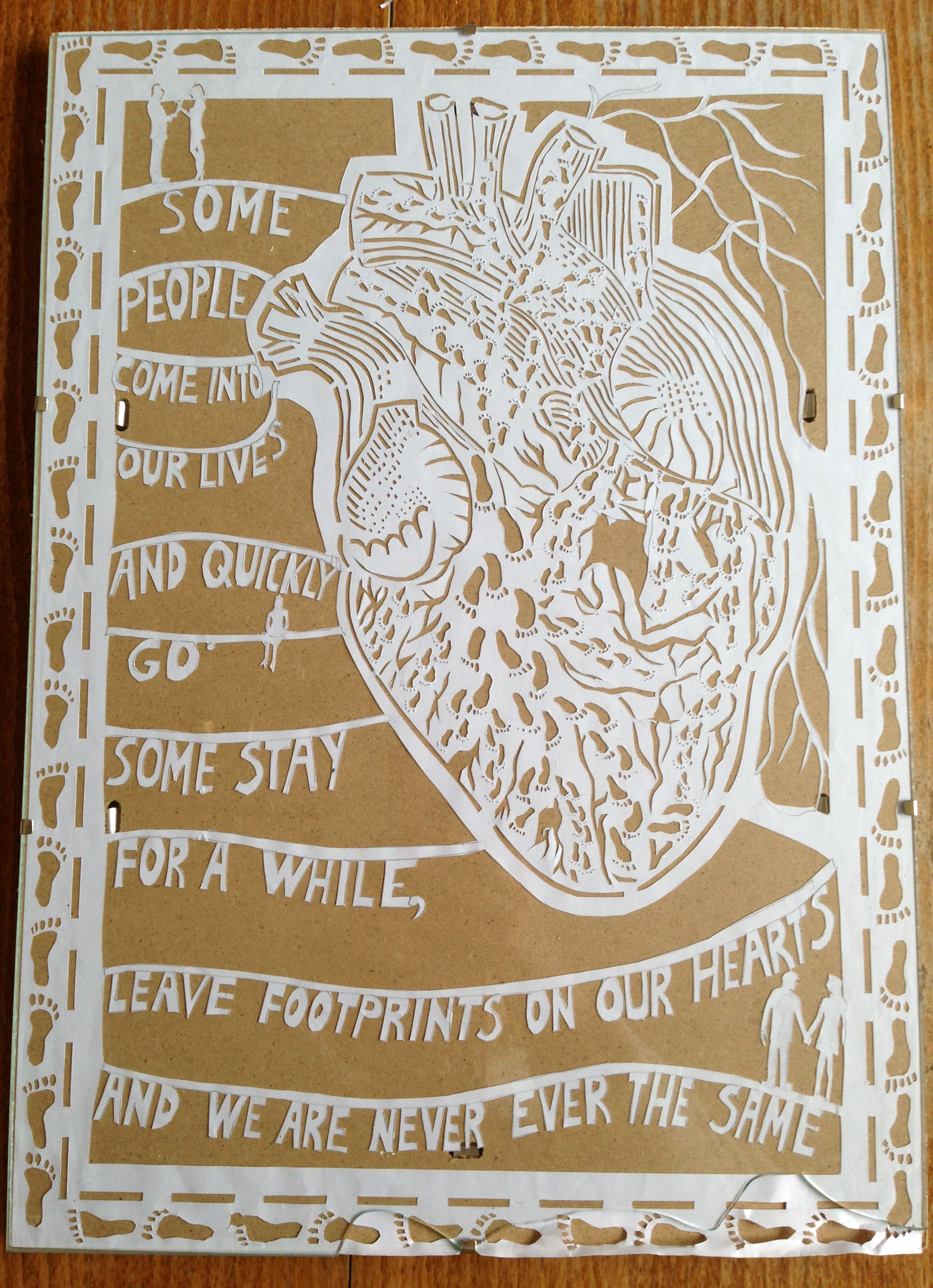 Footprints on our heart PAPERCUT