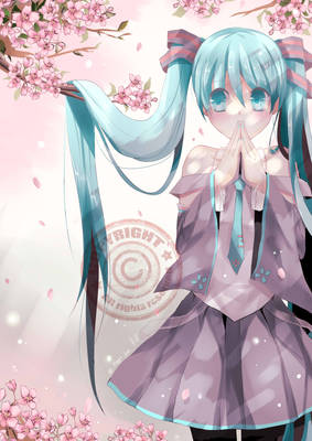 miku under tree