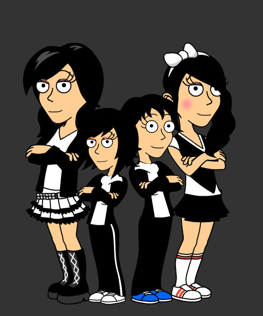 Hyper Randy Heather, Rosie, Joelle, and Noelle Sibling by HyperRandy on DeviantArt