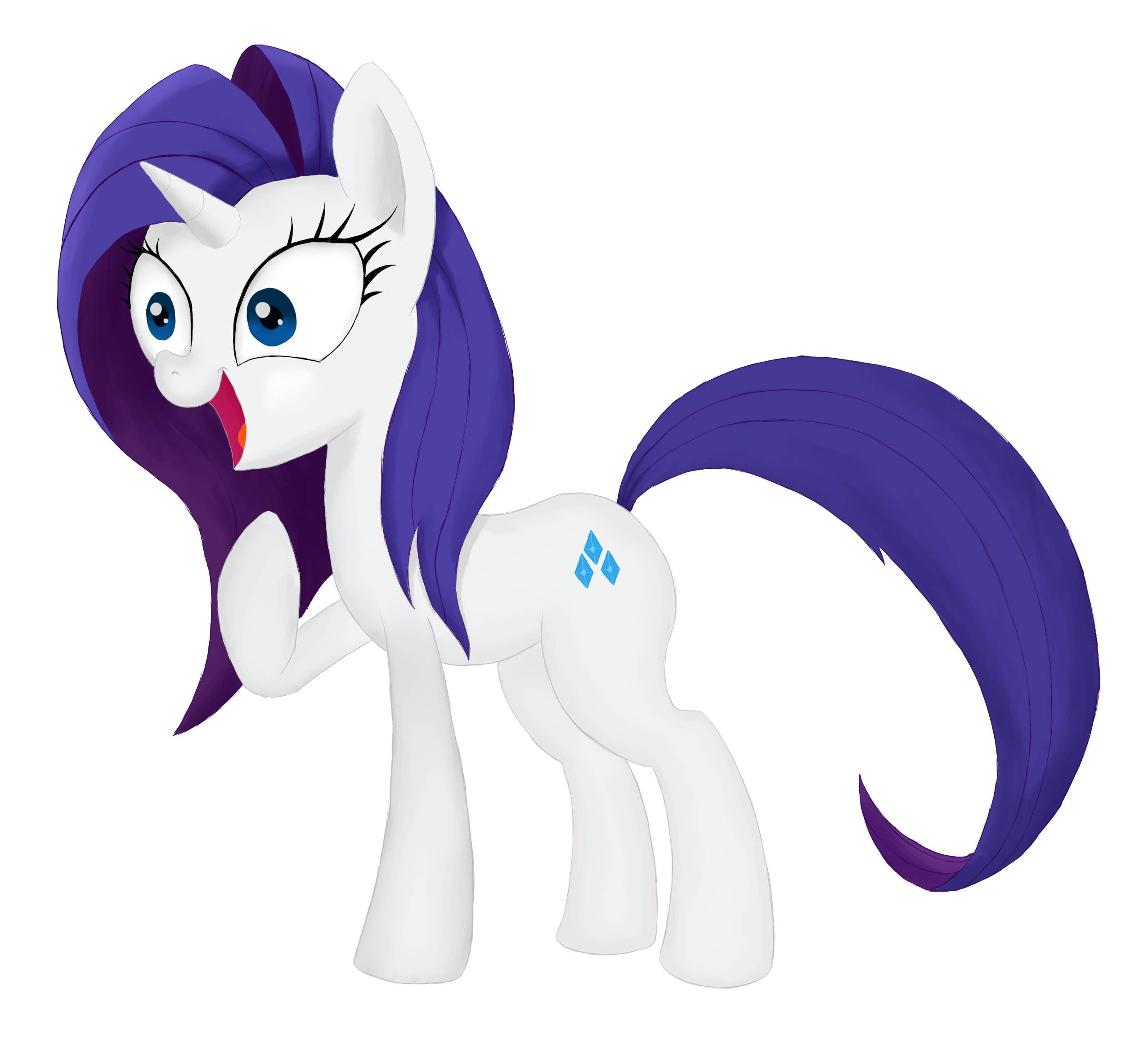 flowing mane Rarity