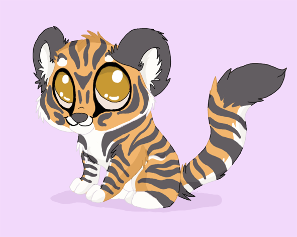 chibi tiger by Davuu on DeviantArt