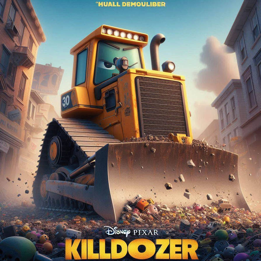 Disney Pixar's Killdozer (poster #1) by TheDankBoi69 on DeviantArt
