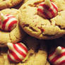 Candy Cane Kiss Cookies
