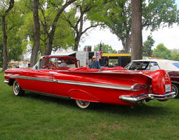 Bat Wings and Cat's Eyes: 1959 Chevy convertible