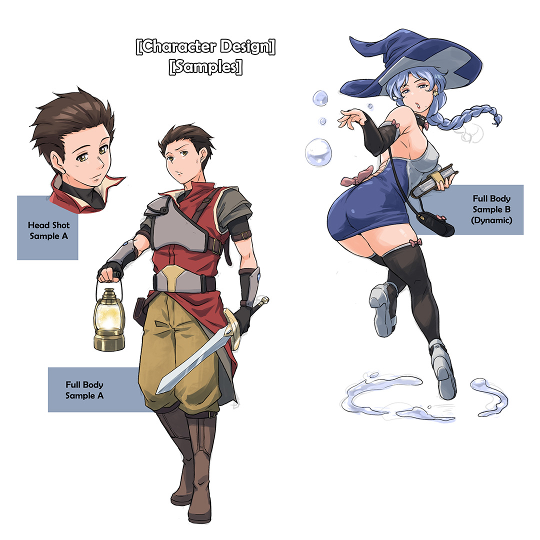 Character Concept Design Samples by ArtofHuan on DeviantArt
