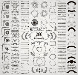 90% OFF! 200 Decorative Elements.