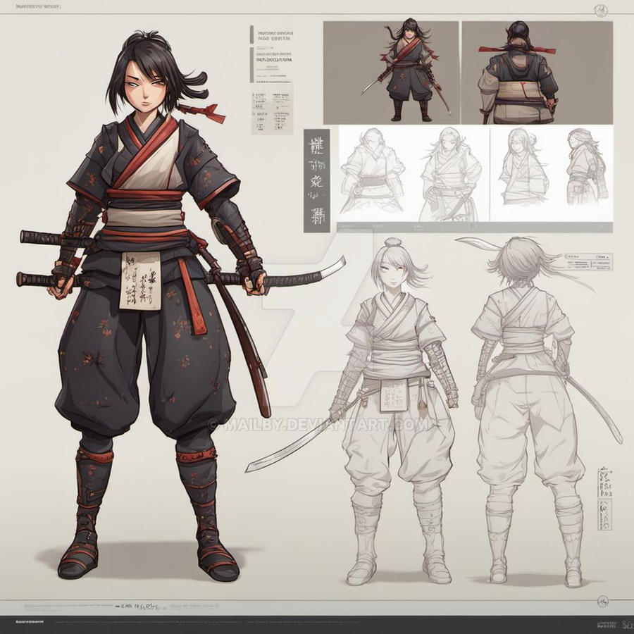 Rpg Character Front View Detailed Character Sheet - Front View,side View,ch by Mailby on DeviantArt