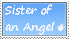 Sister of an angel - stamp