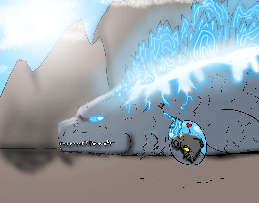 Godzilla chilling and B.i. resting by indokirby on DeviantArt
