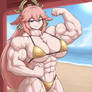 Ai Muscle Girl Flexing (Yae Miko Genshin Impact)