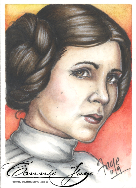 Leia Carrie Fisher PSC by ConnieFaye