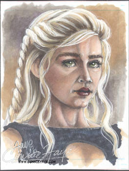 Daenerys Targaryen Artist Sketch Card