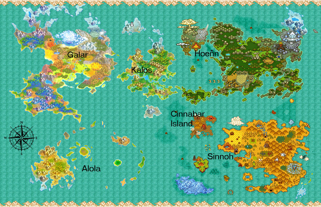 Pmd1 Vector Map PMD SF! AU World Map by Fluttershy918 on DeviantArt
