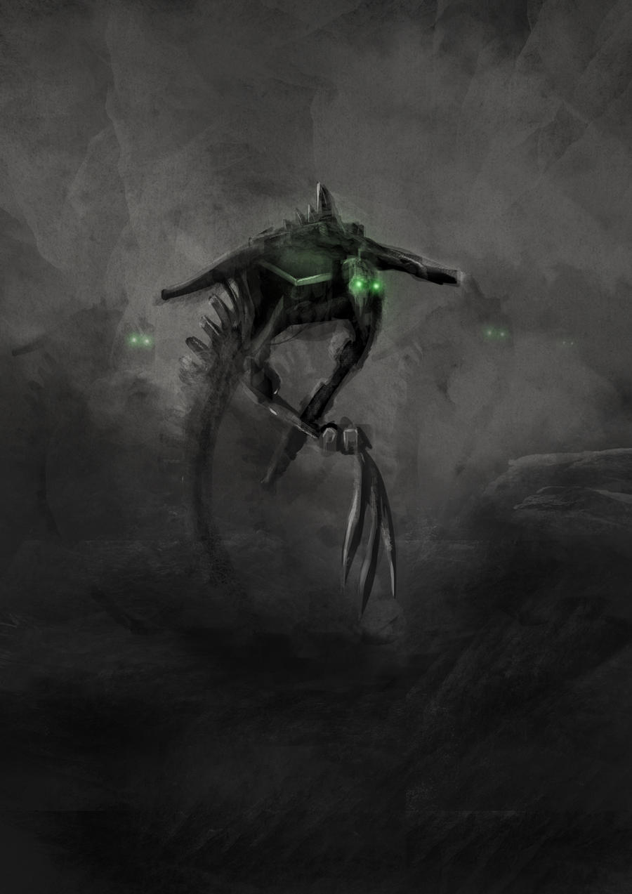 Necrontyr Wraith Necron Wraith by lucyreynoldsart on DeviantArt