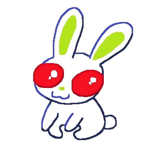 Red eyed bunny by bambeezler on DeviantArt