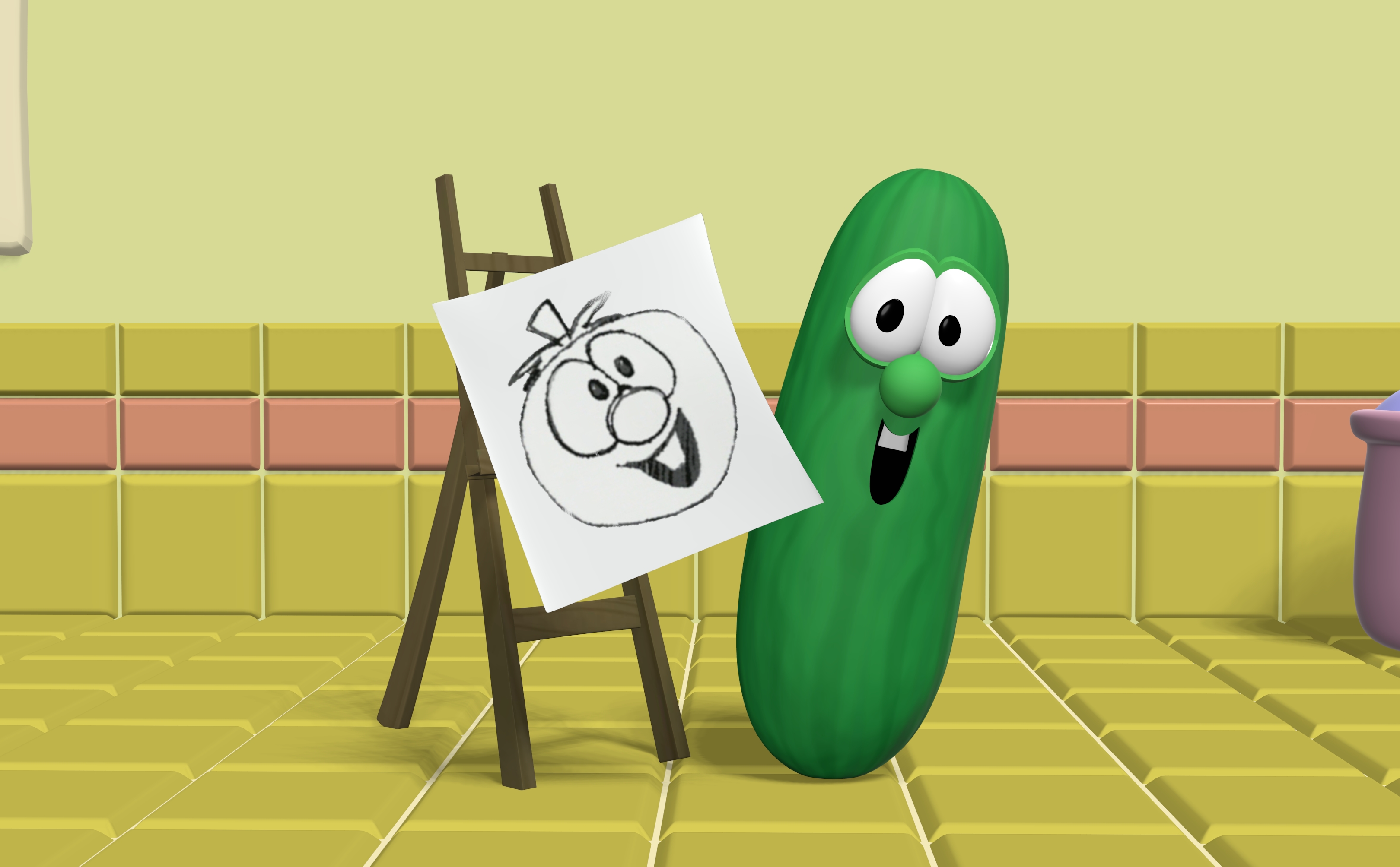 How to Draw Bob and Larry from Veggietales with Easy Step by Step