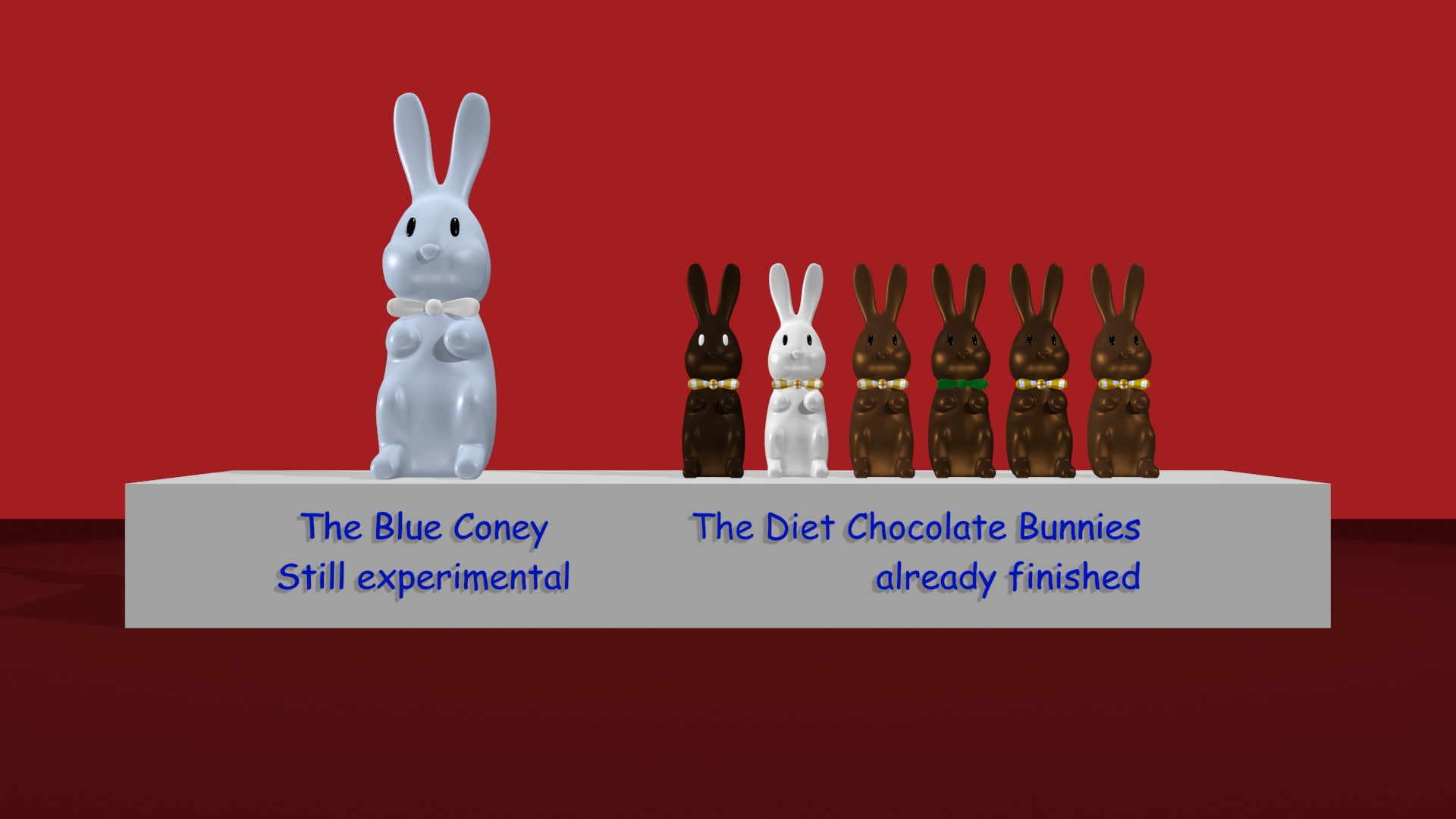 The Blue Coney and the Chocolate Bunnies by asherbuddy on DeviantArt