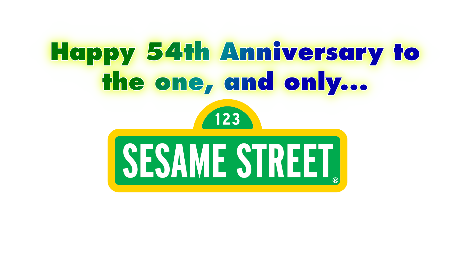 Happy 54th Anniversary to Sesame Street