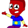 Elmo (Human) sitting Render