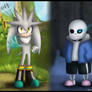 Silver the hedgehog ans Sans