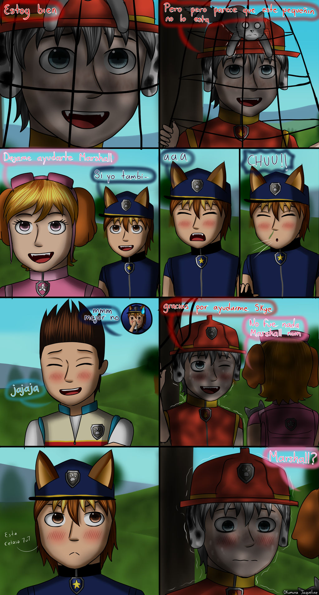 Paw Patrol - Marshall x Chase Parte 2 by OkumuraJaqueline on DeviantArt