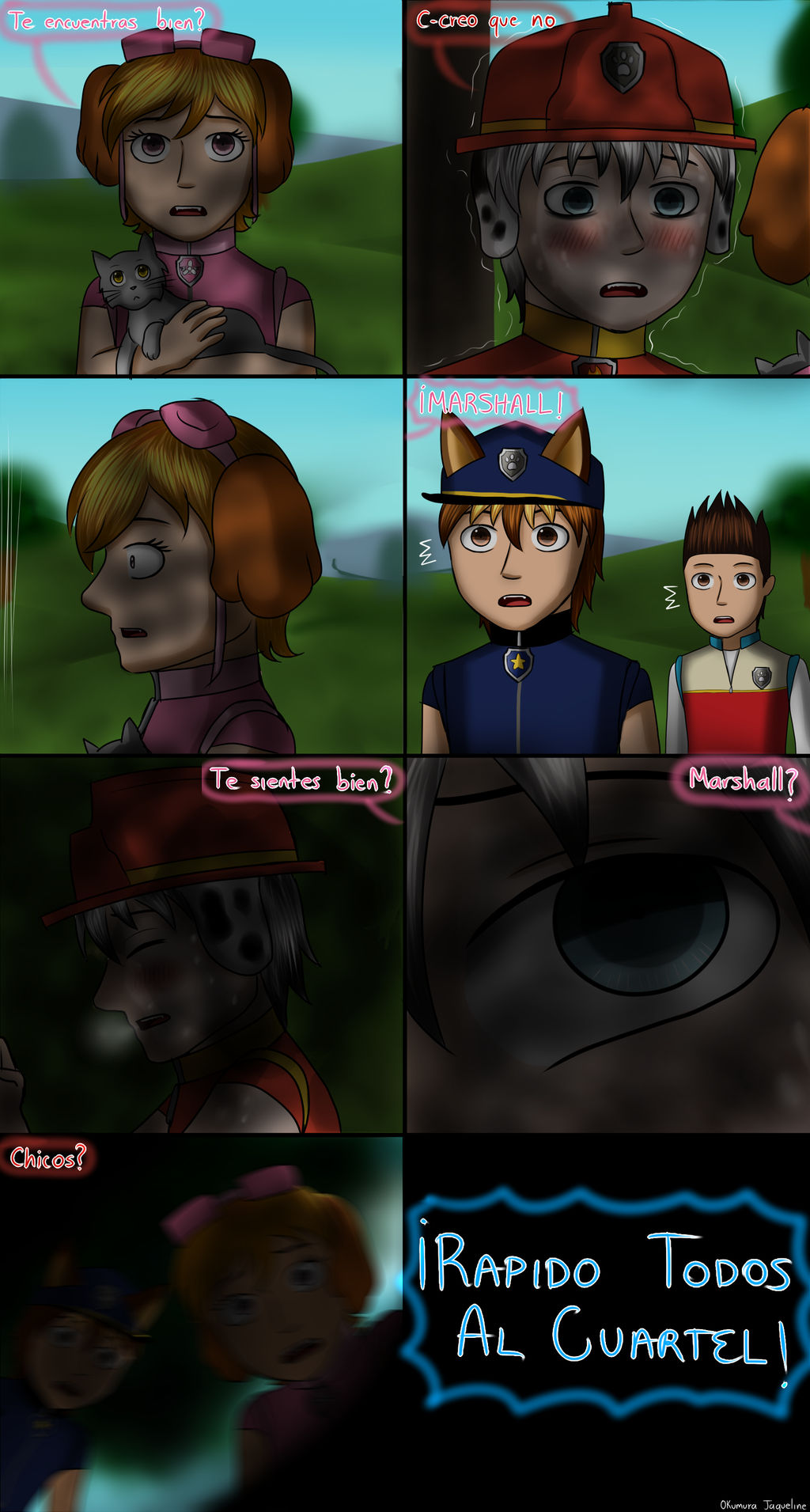 Paw Patrol - Marshall x Chase Parte 3 by OkumuraJaqueline on DeviantArt