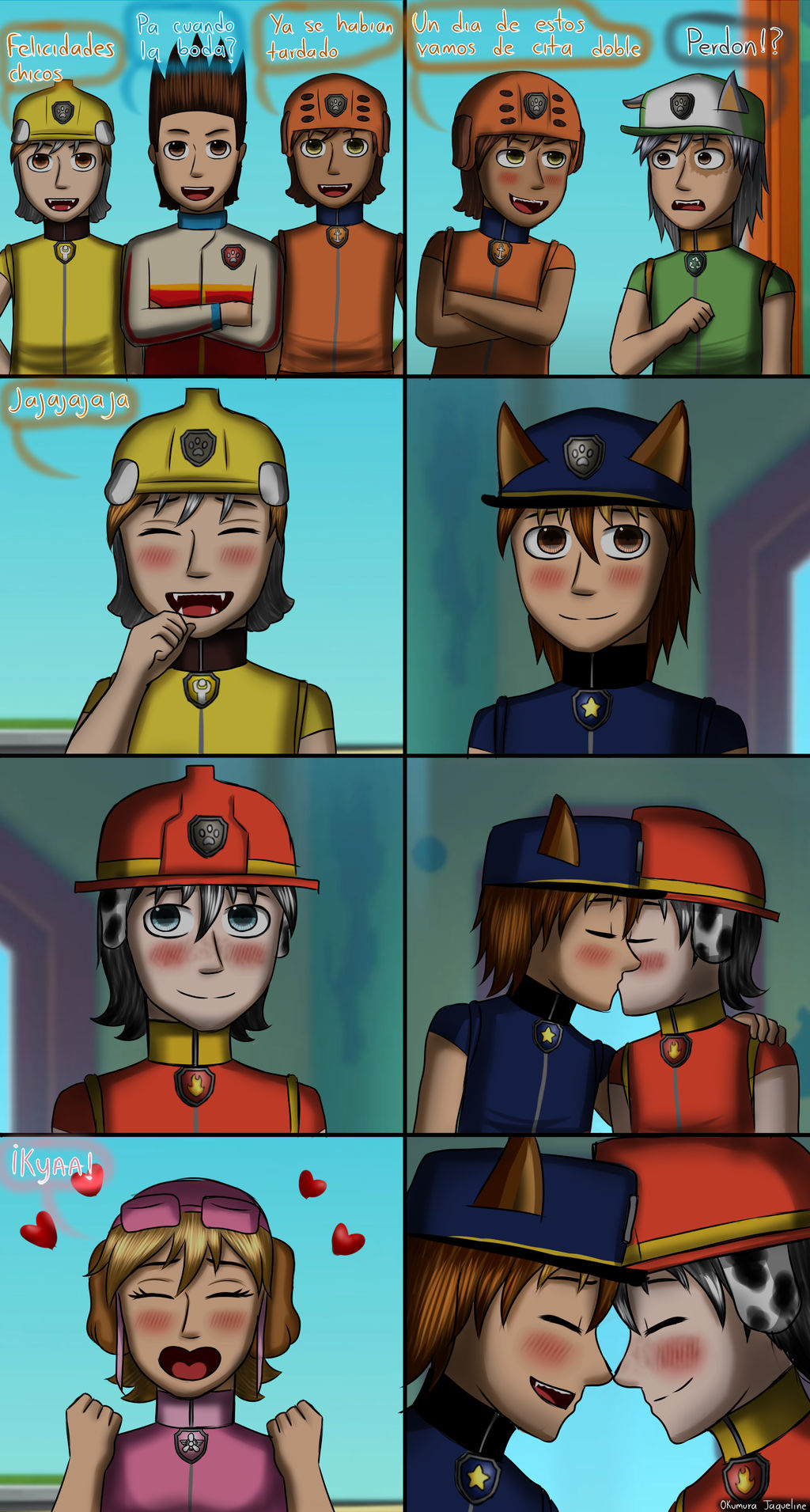 Paw Patrol - Marshall x Chase Parte 29 by OkumuraJaqueline on DeviantArt