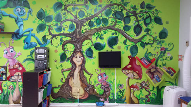 Mural. Little Forest