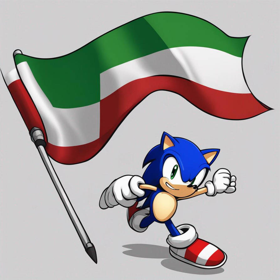 Italian Sonic Rigs Flag of Italy sonic by psiddhdhfduydfyg on DeviantArt