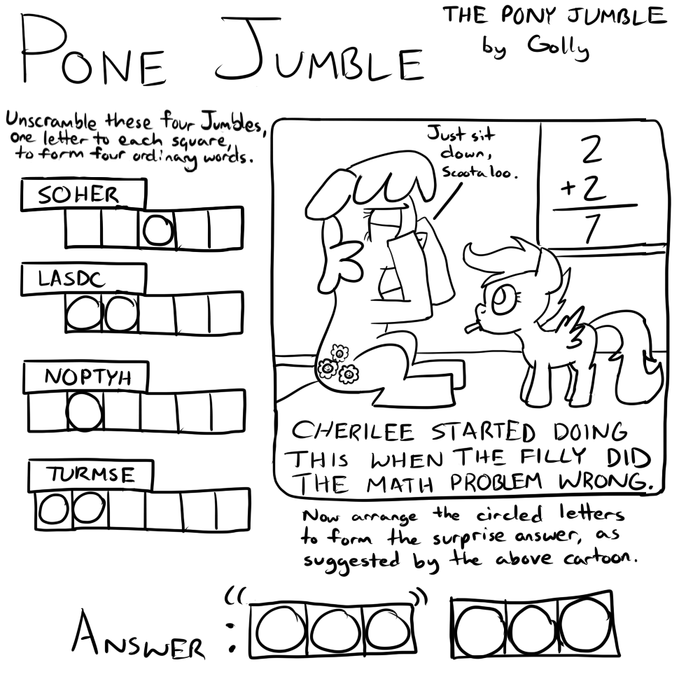 Pony Jumble 1