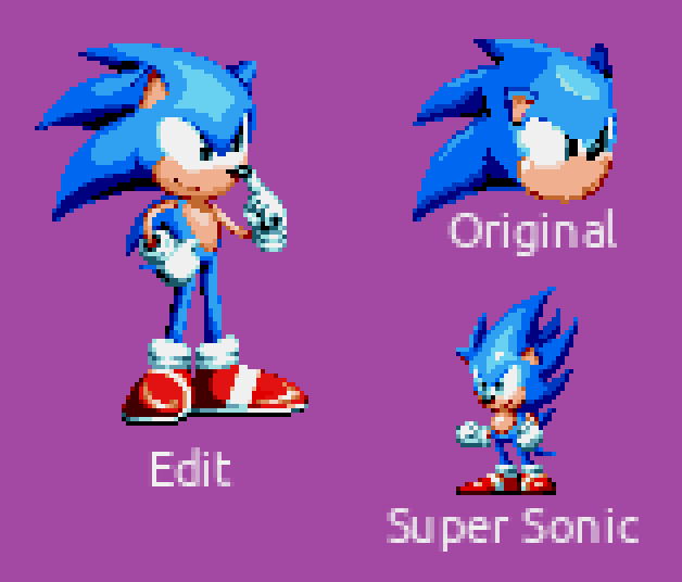 Custom / Edited - Sonic the Hedgehog Customs - Super Sonic (Sonic 1-Style)  - The Spriters Resource