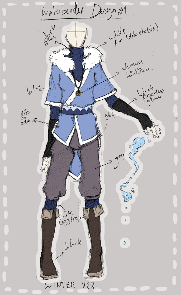 :: waterbender outfit design