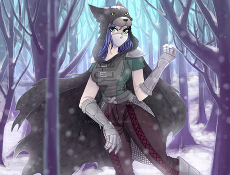 Wolf huntress