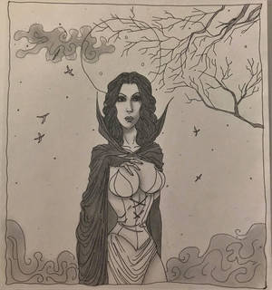 Sorceress Draft for Canvas