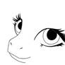 MLP eyes line art