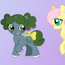 MLP OC Pollywog and FlutterShy fillies