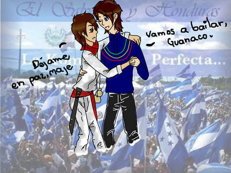 El Salvador x Honduras Hetalia OC