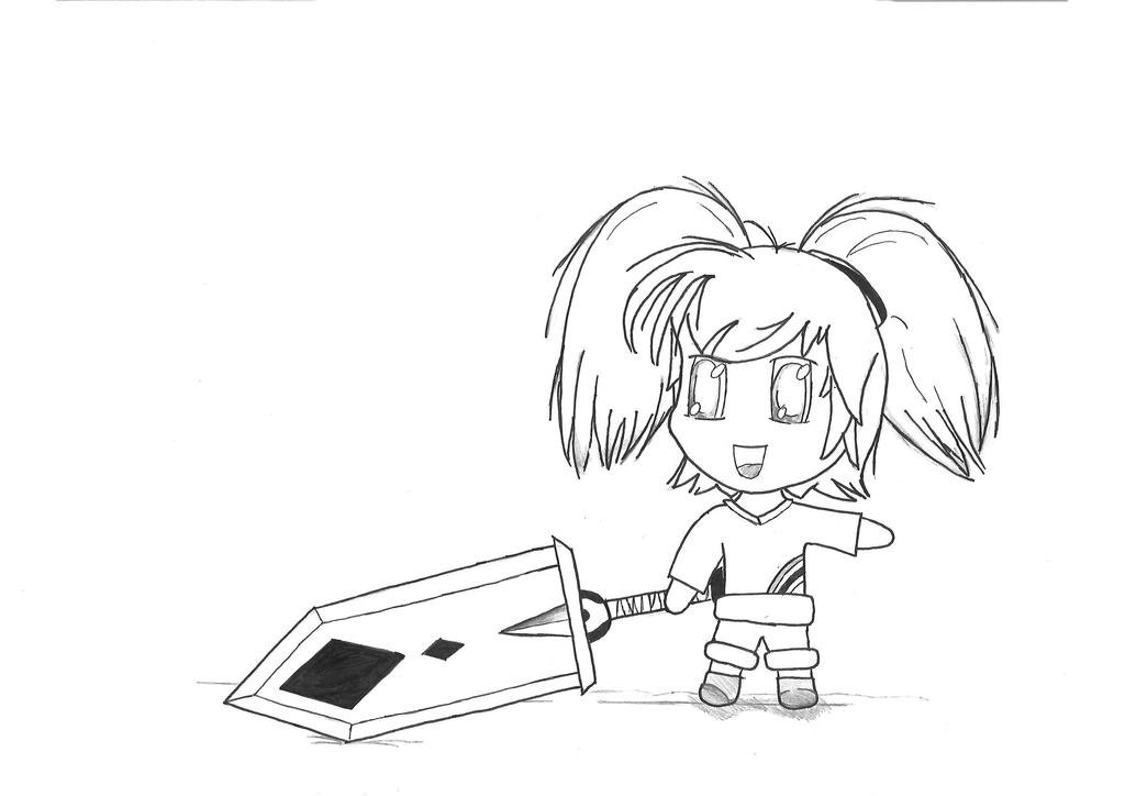Chibi With Ponytails And A Sword By Mrkaabii On Deviantart Chibi With Ponytails And A Sword By Mrkaabii On Deviantart