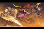 Final Fantasy XIV-Battle against Ifrit by HeavyMetalHanzo