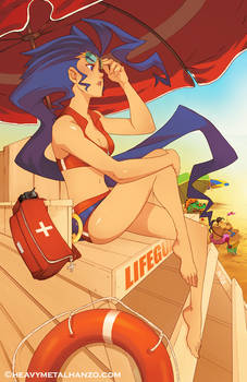 StreetFighter Swimsuit Special-A Rose On The Beach