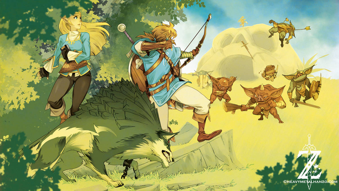 Bobokin Breath Of The Wild-Fighting the Bokoblin by HeavyMetalHanzo on DeviantArt