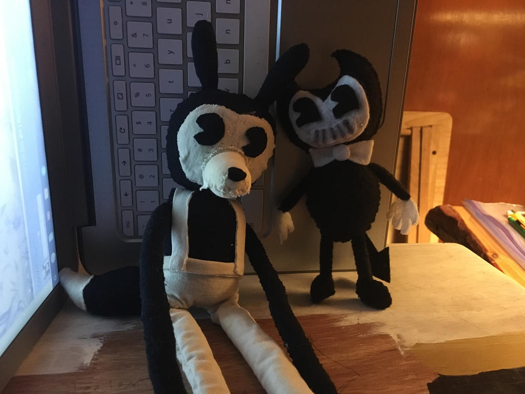Bendy and the ink machine/Boris plush by clock-guy on DeviantArt