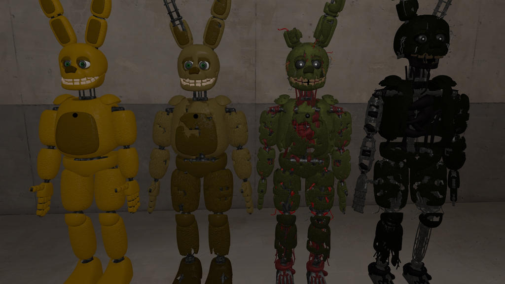 Spring Bonnie to Springtrap by Silverstripe97 on DeviantArt