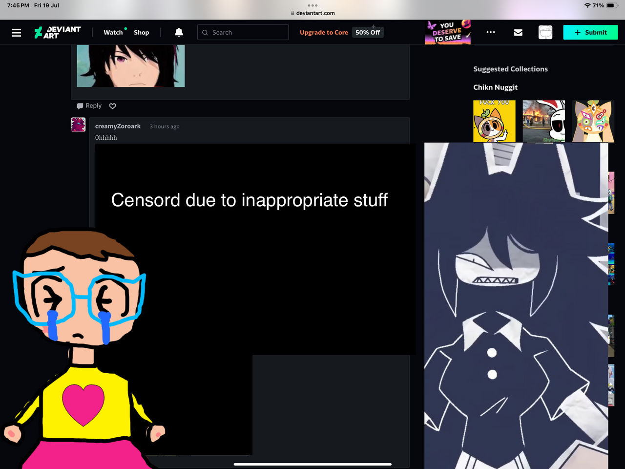 86 Inappropriate Why did that inappropriate deviantarter comment by 2012mrmenfan on ...