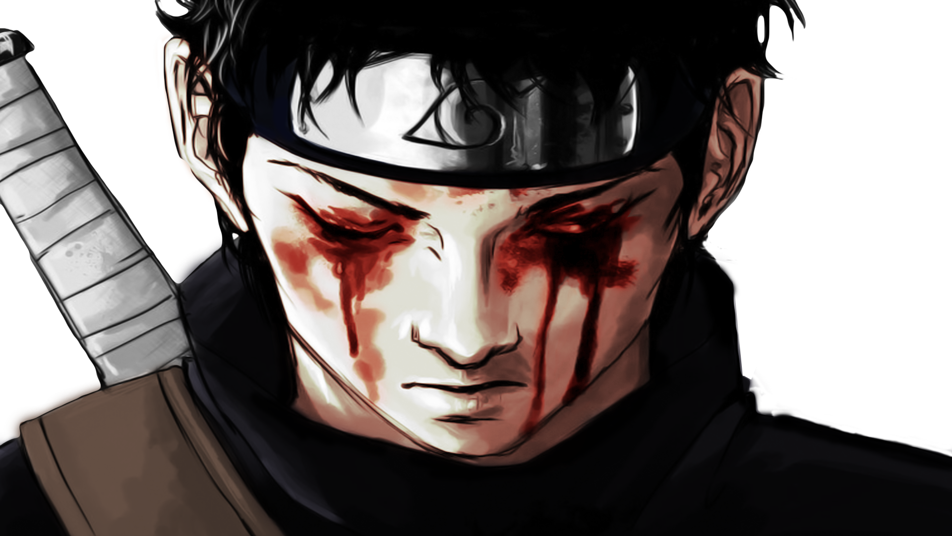 Charrofe Desenhos - Mais um concluído Uchiha Shisui Lágrimas de sangue.