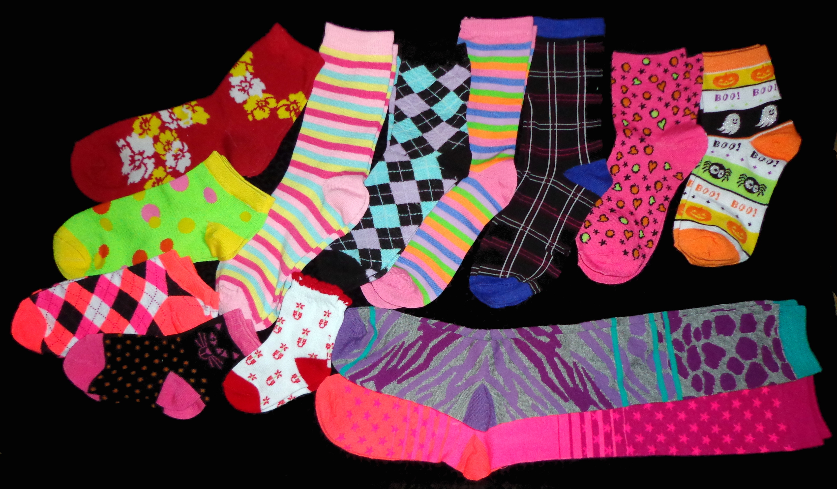 october pile of socks