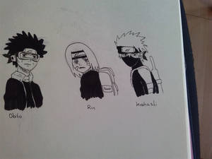 Obito, Rin and Kakashi