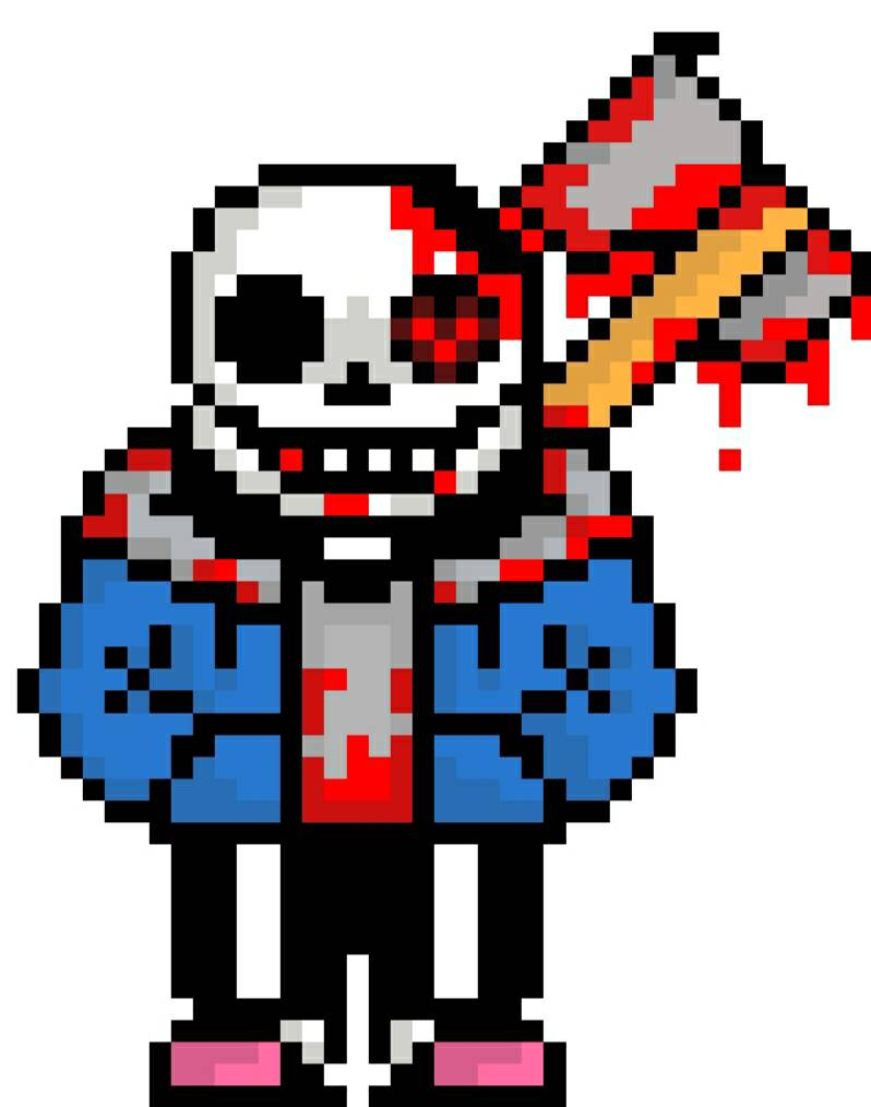 A rough preview of Horrortale!Sans sprites by Beethovenus on DeviantArt