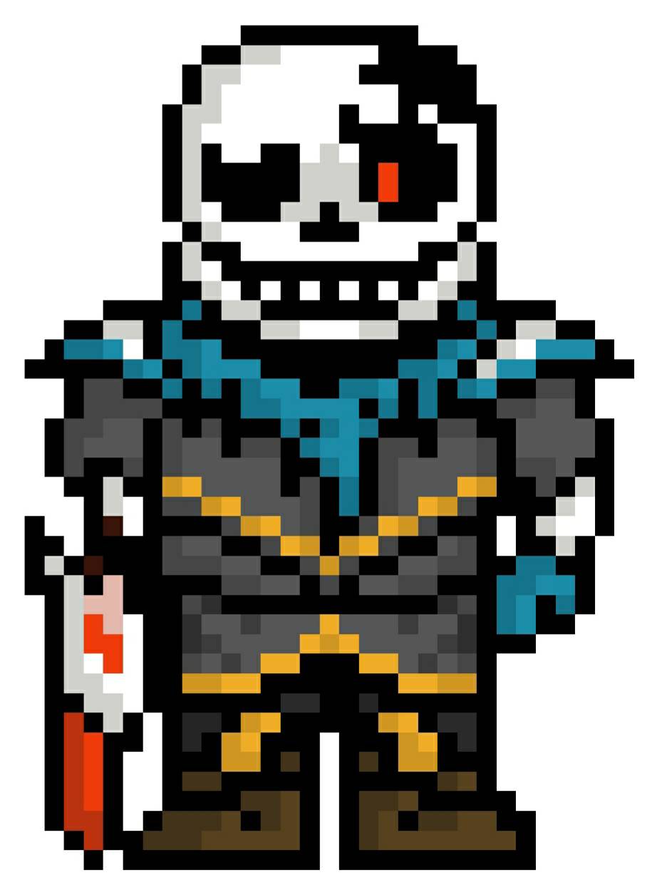 Pixilart - Error! Sans battle sprite by UpchucGamez